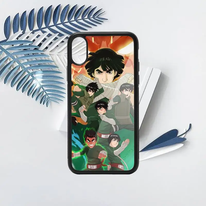 

Naruto Rock Bruce Lee Japan anime Anti-fall funda Phone Case PC for iPhone 11 12 pro XS MAX 8 7 6 6S Plus X 5S SE 2020 XR