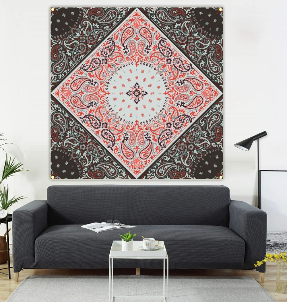 

Mandala hanging picture, Mandala flag, Mandala 100*100CM Datura Tapestry ,