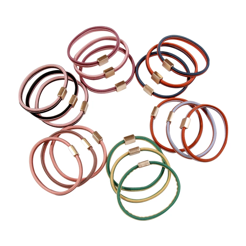 

INS Simple Headband Korean Basic Style Hair Rope Female Online Influencer Girl Cute Tie Hair High Elastic Rubber Band Hair Band