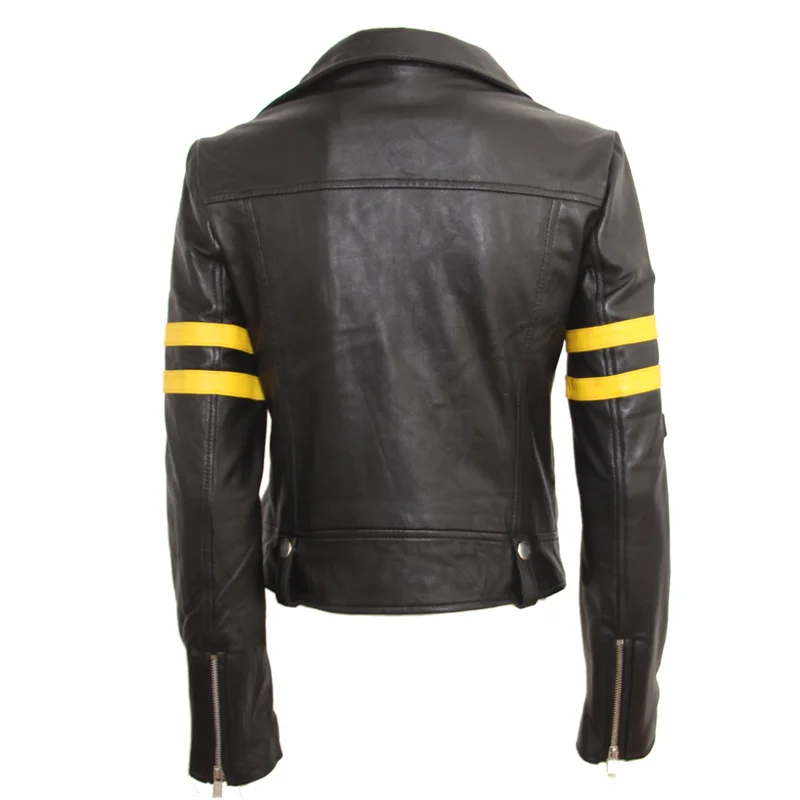 

Women's Leather Jacket Brand Women Real Sheepskin Jackets Black Slim Female Genuine Leather Coat Jacket M114