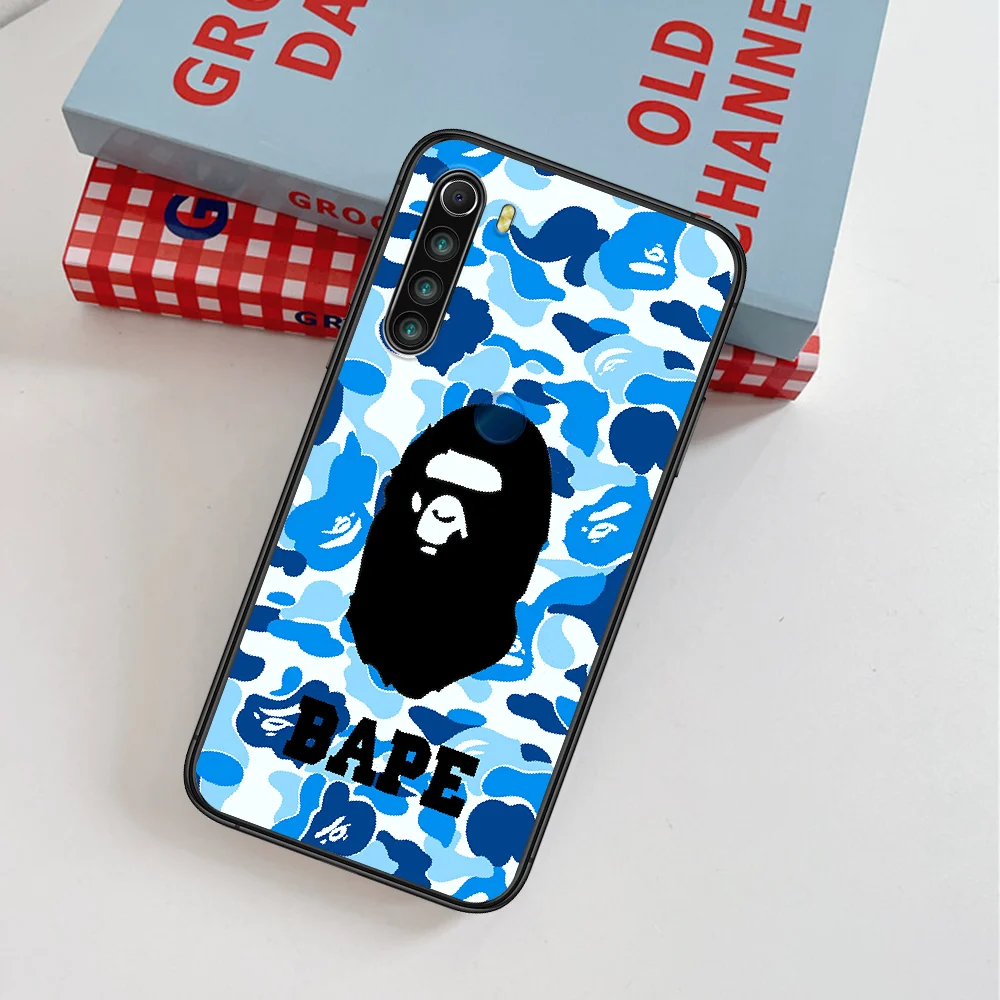 

Bape Fashion Trend Shark Brand Phone Case For Xiaomi Redmi Note 7 8 8T 9 9S 4X 7 7A 9A K30 Pro Ultra black Cell Tpu Shell