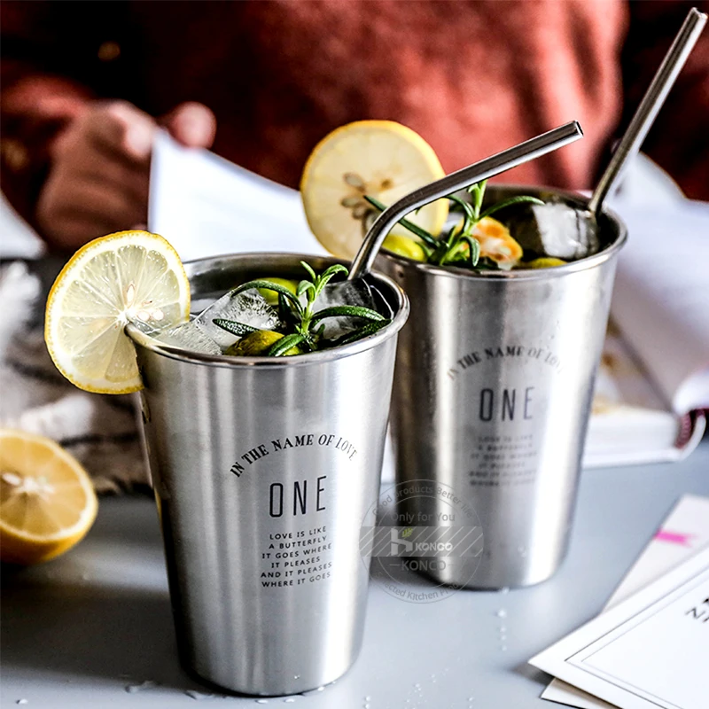 Пивная кружка из нержавеющей стали 350 мл стакан для воды штабелируемые