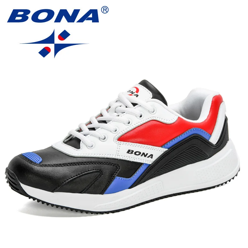

Кроссовки BONA Мужские дышащие, повседневная обувь для отдыха, большие размеры, дизайнерские, 2021
