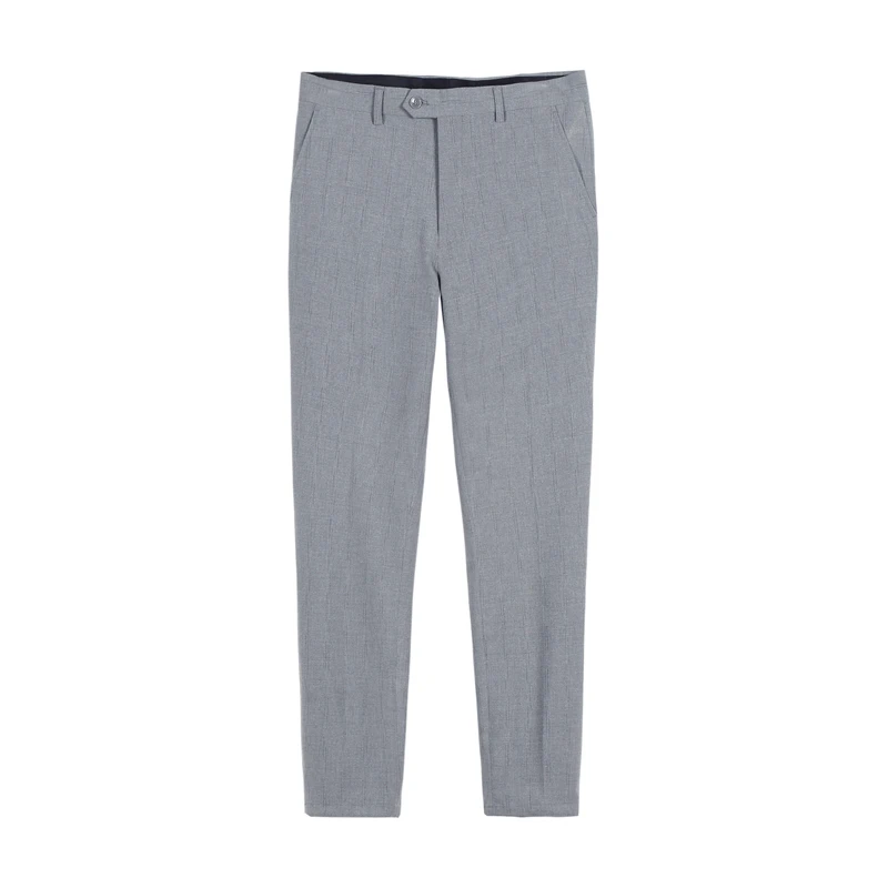 

Mens 2021 Spring Business Dress Pants Casual Slim Fit Office Social Suit Pants Streetwear British Style Wedding Trousers 28-38