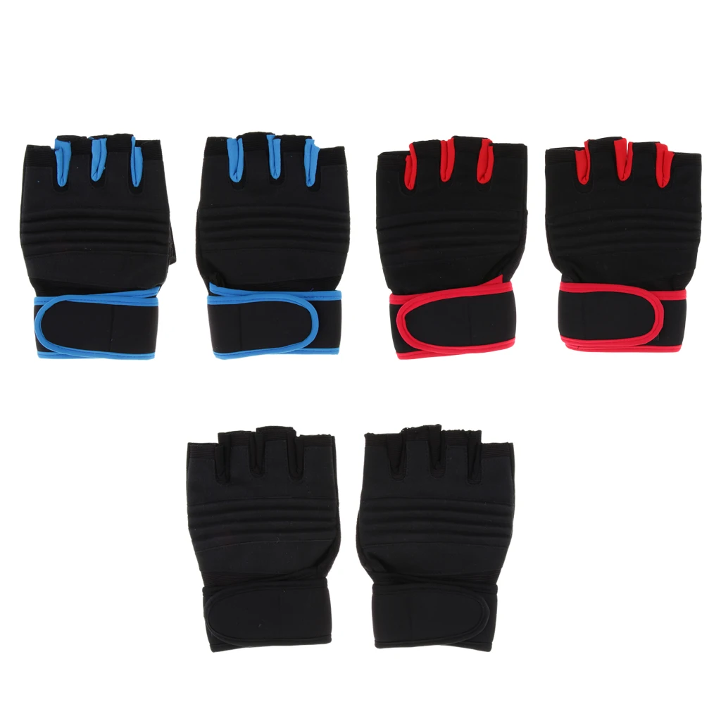 

1 Pair Half Finger Breathable Anti-Slip Climbing Cycling Paddling Fishing Gloves