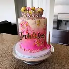 Изготовленный на заказ торт табличка с названием торт ко дню рождения украшения  Персонализированные вечерние украшения тортазолотистое акриловое торт Топперреквизит для фотосессии