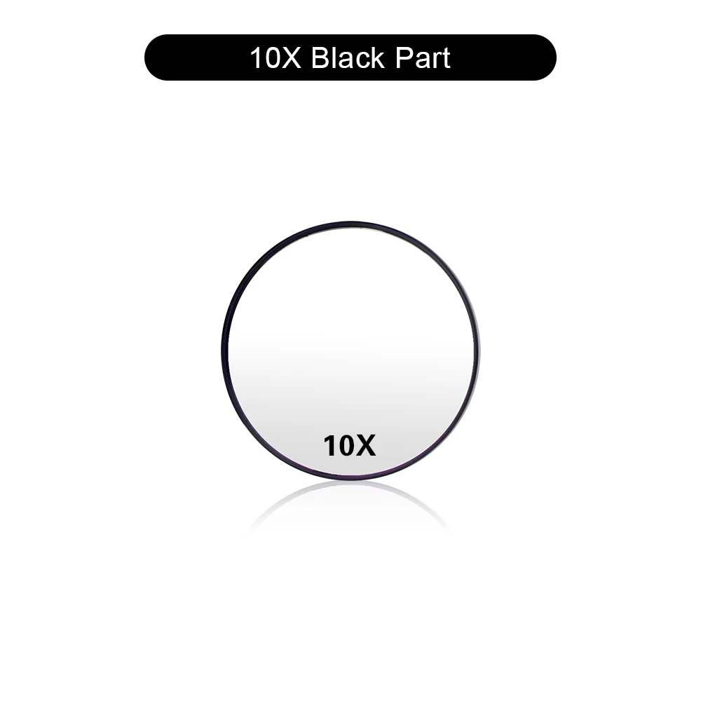 BK 10x Magnifying Зеркало для макияжа 22 светодиодный светильник косметическое туалетное зеркало с сенсорным экраном гибкое увеличительное 1X/2X/3X/10X USB или батарея - Цвет: BK 10x Magnifying