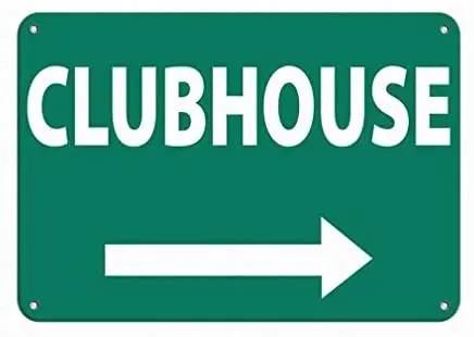 

Notice Warning Sign Decor Tin Metal Signs Right Clubhouse Golf Course Activity Sign Golf Sign Safety Sign Novelty Signs