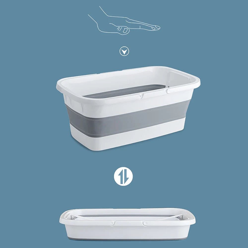 

Portable Foldable Bucket Solid Basin Tourism Outdoor Clean Bucket Fishing Camping Car Wash Mop Folding Bucket Outdoor Tools
