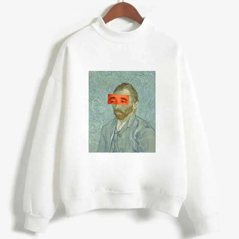 Женская толстовка Hipster Van Gogh Van Goghing Van Gone Meme Осенняя толстовка с забавным длинным рукавом Harajuku Vogue толстовки Одежда