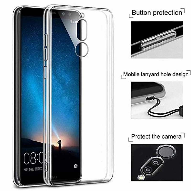 Мобильный телефон задняя крышка для Huawei Honor 9i 9N Мягкий ТПУ прозрачный силиконовый