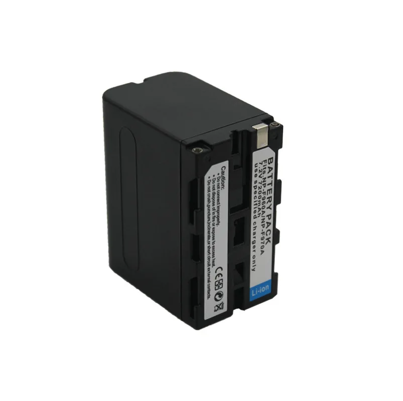 

7.2V Rechargeable Lithium Battery 6600mAh For Sony Camera NP-F960 NP-F960A NP-F970 NP-F970 LED Fill Light Batteries Accessories