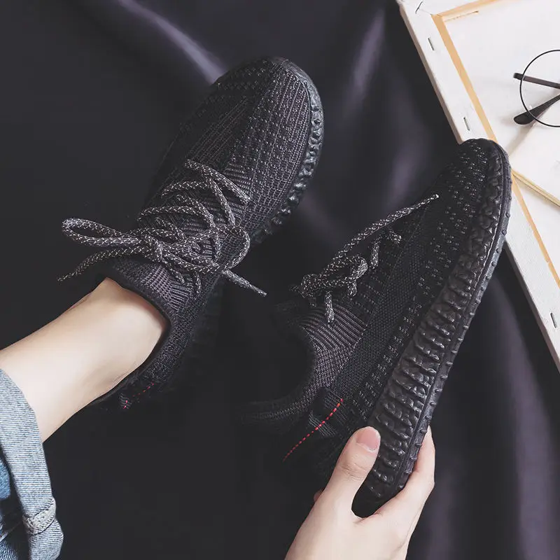 

2021 summer trend canvas men's shoes boys casual black YZ sports running board shoes Korean version Men's sneakers Breathable
