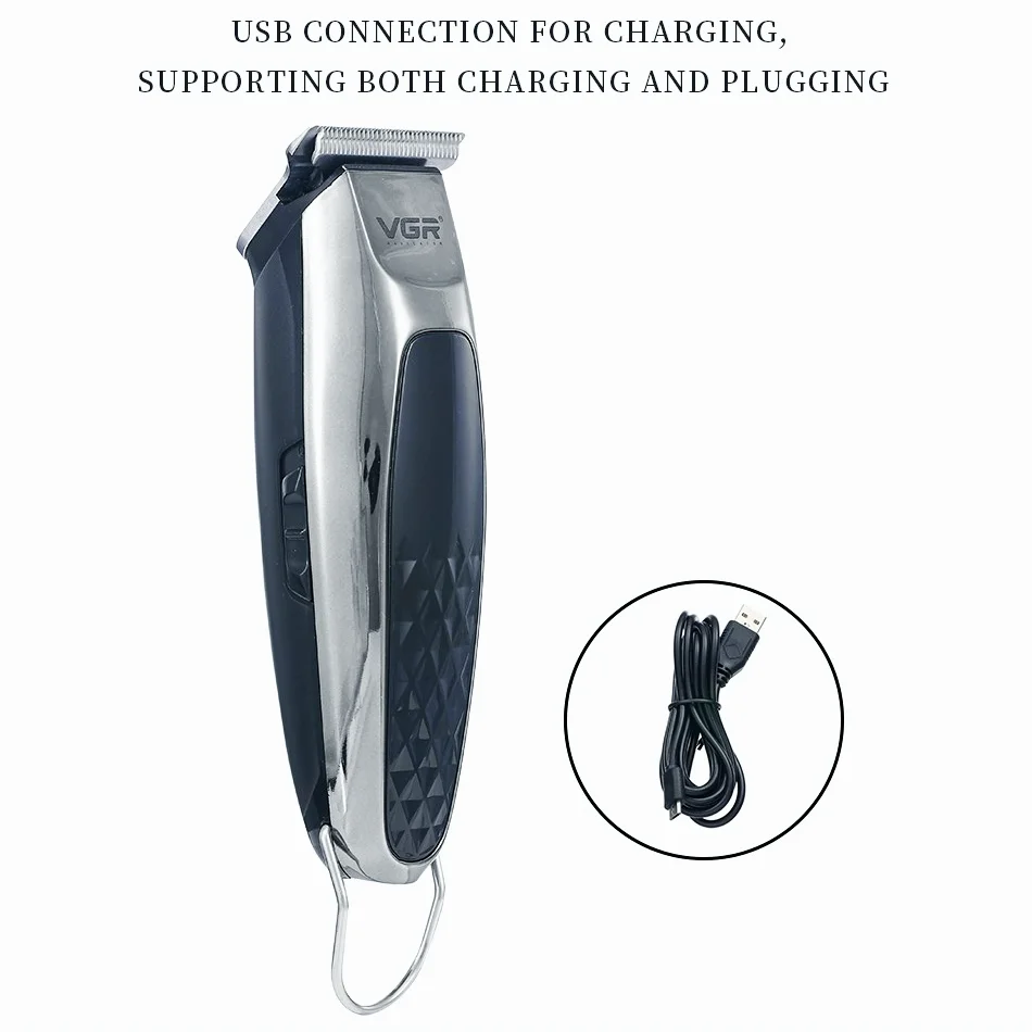 VGR Hair Cutting Machine Electric Hair Clipper Professional Hair Trimmer For Men Bald Haircut Machine USB Charging Barber V-093 enlarge