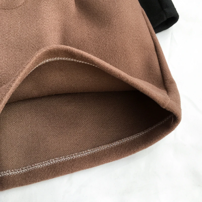 Зимние шерстяные шорты женские свободные теплые ботинки с эластичной резинкой