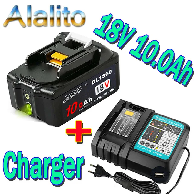 Оригинальный литий-ионный аккумулятор 18 в 10 Ач Сменный для электроинструмента
