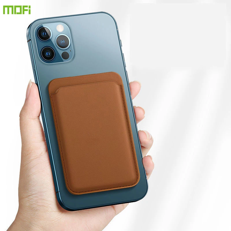 

Mofi For Magsafe Wallet Magnetic Case For iPhone 12 Pro Card Bag Magnetic Adsorption Card Holder For Apple 12 Mini Pro Max Case
