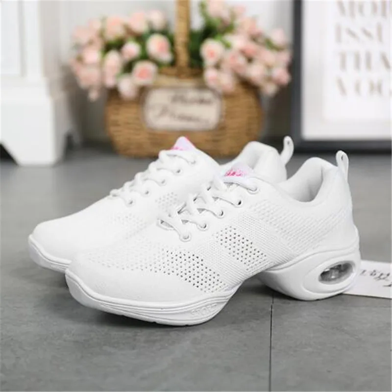 Женские кроссовки для джазовых танцев Женская дышащая сетчатая Обувь На