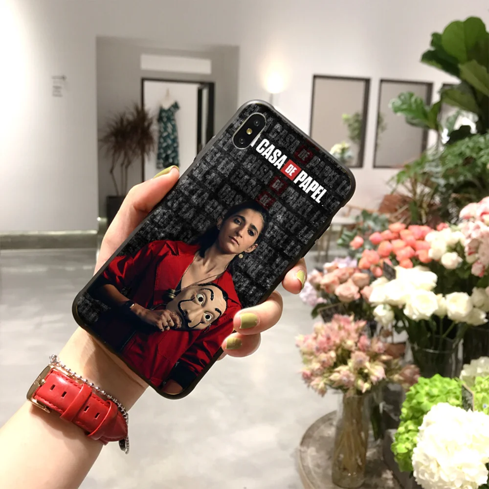 

NBDRUICAI La Casa De Papel Custom Photo Soft Phone Case for iPhone 11 pro XS MAX 8 7 6 6S Plus X 5S SE XR case