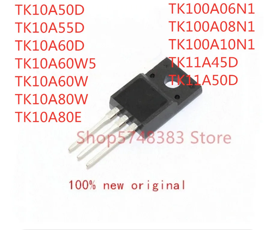 10 шт. TK10A50D TK10A55D TK10A60D TA10A60W5 TK10A60W TK10A80W TK10A80E TK100A06N1 TK100A08N1 TK100A10N1 TK11A45D TK11A50D TO