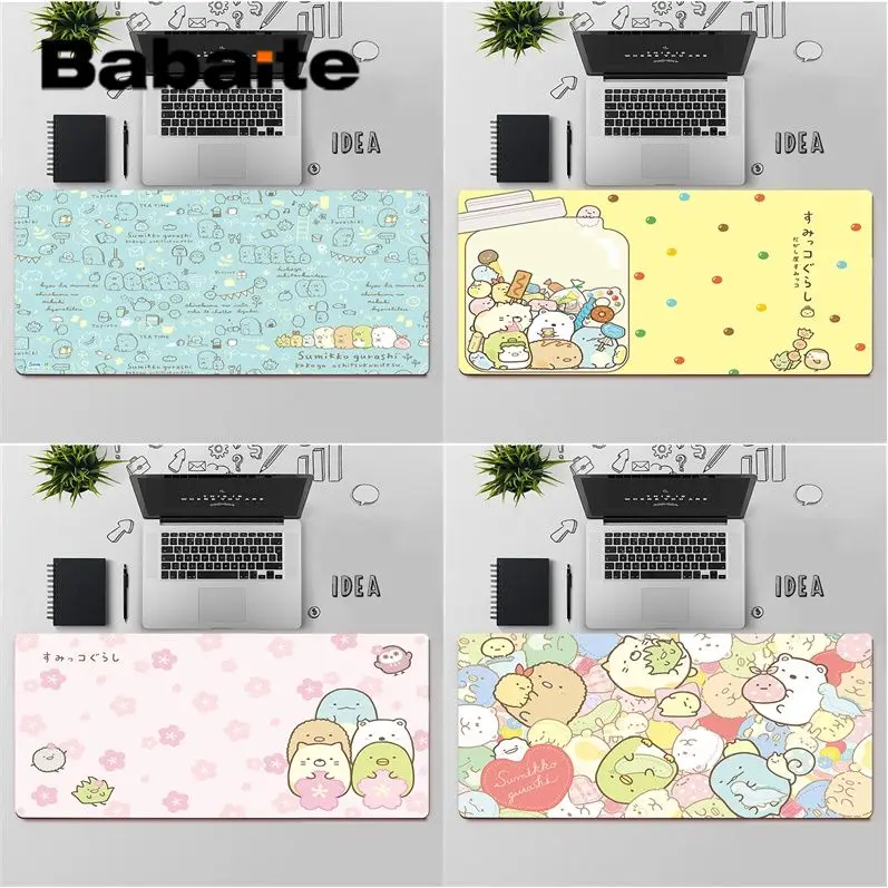 

Babaite High Quality Kawaii Sumikko Gurushi Natural Rubber Gaming mousepad Desk Mat Rubber Computer Gaming mousepad