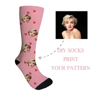 3d diy printed personalized custom socks women long socks custom mens sport socks personalized knee socks custom gifts