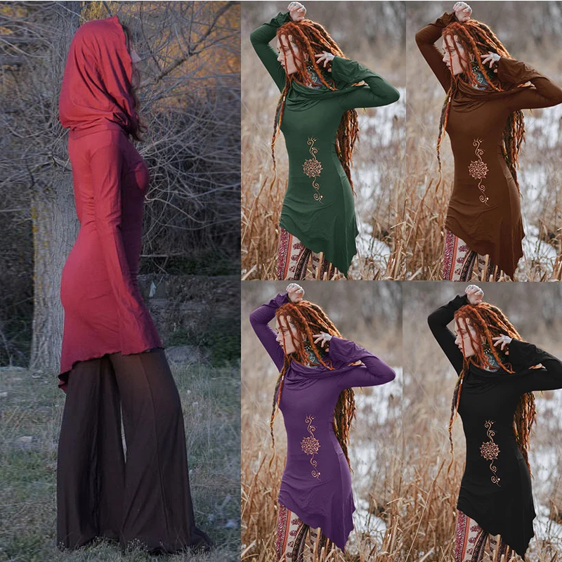 Маскарадный костюм для Хэллоуина лесной эльф фея с рисунком эльфов и способный