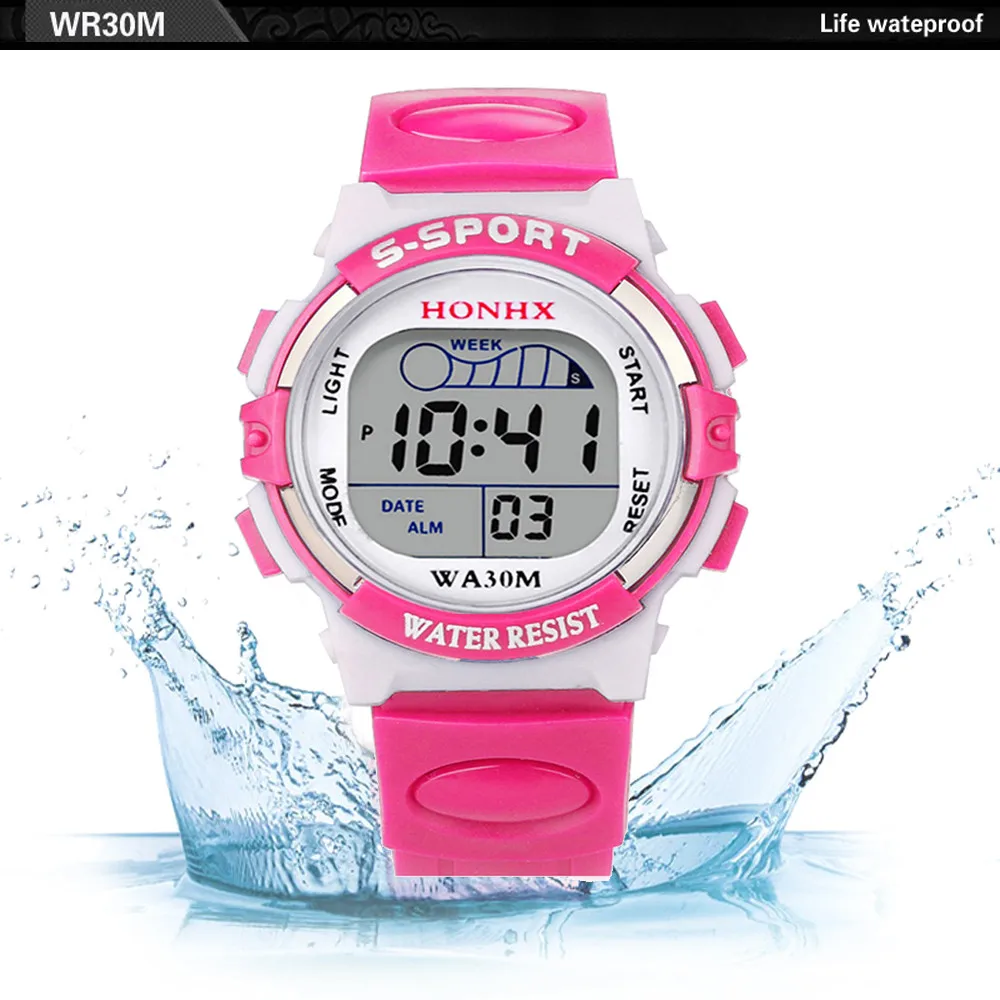 

Watch For Men Children Boys Digital LED Sports Watch Kids Alarm Date Watch Gift reloj hombre montre homme zegarek meski 2021