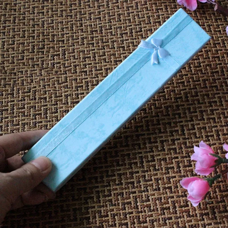 Шкатулка для браслета 1 шт. элегантный длинный бант ожерелья витрины чехол