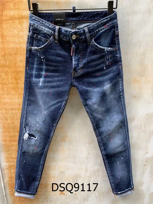 

Классические женские брюки, подлинные, DSQUARED2, ретро, итальянский бренд, женские/мужские джинсы, локомотивы, джинсы для бега, DSQ9117