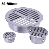 1pc stainless steel balcony drainage roof round floor drain cover rain pipe cap 150160200mm for home garden durable hardware