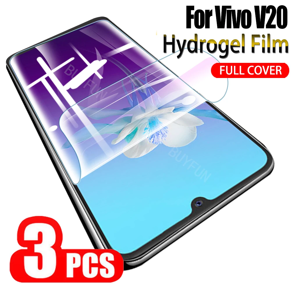 

Защитная пленка для экрана Vivo V20 SE Y20 Y20i, Гидрогелевая, 3 шт.