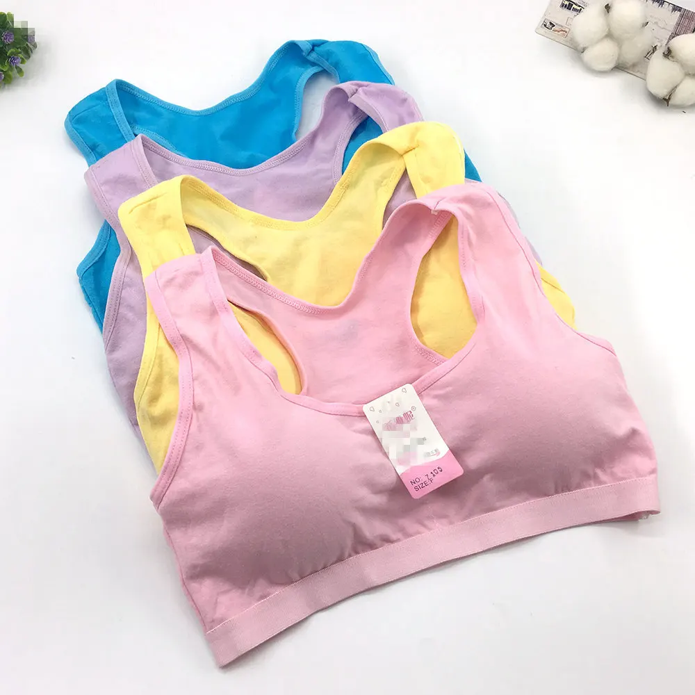 Летний бесшовный тренировочный бюстгальтер для девочек подростков Удобное