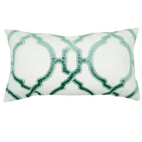 pillow case velvet applique embroidery cushion cover deocrative sham home bed living room shell festival gift 30x55cm
