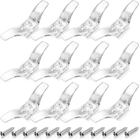 blind cord cleats safety rope cleats plastic transparent window cord cleats blind cord winders with screws for home office 24pcs