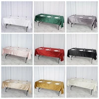 100 premium velvet rectangle tablecloth polyester table cloth for wedding event party banquet decoration
