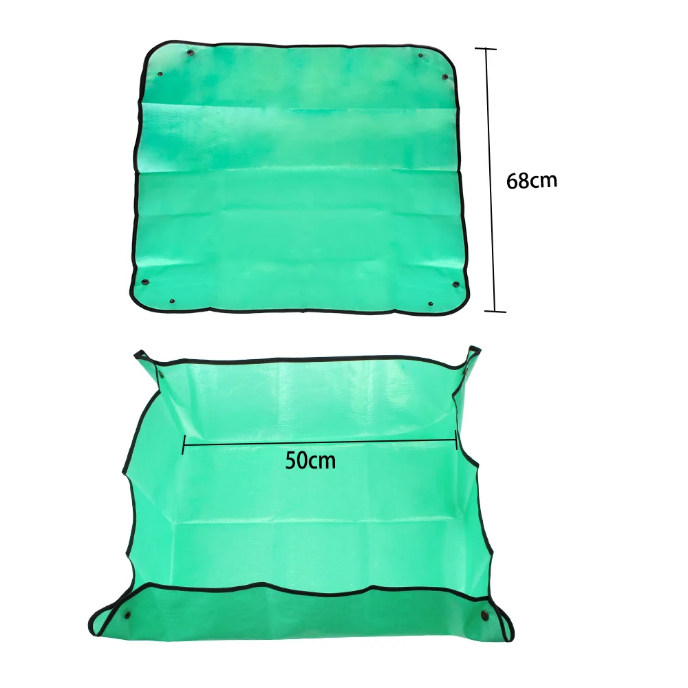 

Foldable Mix Soil Flower Land Mat Garden Grafting Pad Anti Dirty Thicken Basin Cushion Transplanting Pot Garden Work