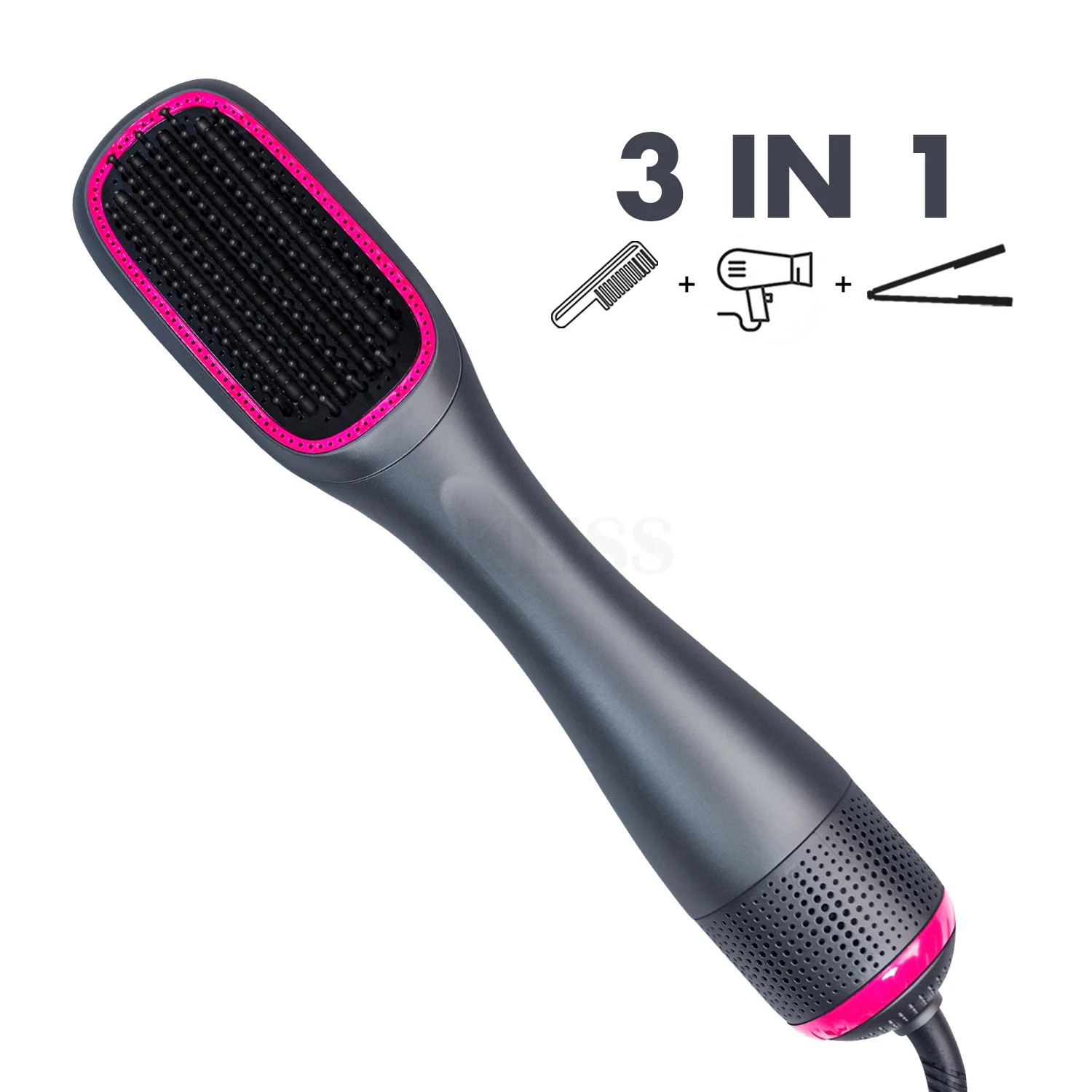 

Professional one step hair dryer and volumizer Comb straightener Hairdryer brush for hair 5 In 1 hot air brush Automatic Curling