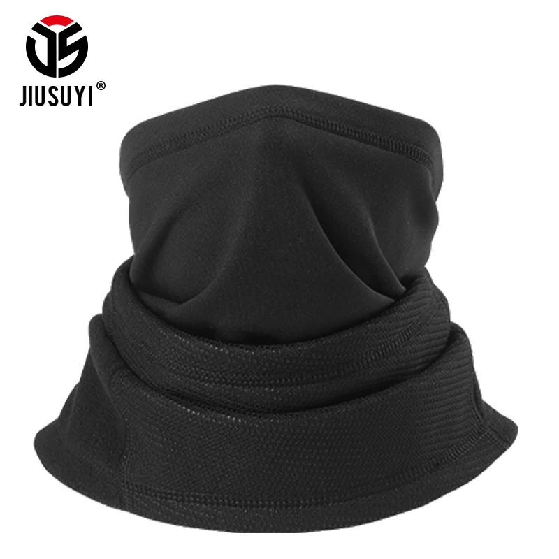 Зимние флисовые термо шеи теплые гетры полумаска для велоспорта и сноубординга