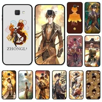 genshin impact zhongli phone case for samsung j8 j7 core dou j6 j4 plus j5 j2 prime a21 a10s a8 a02 cover