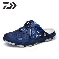 daiwa summer fishing shoe men breathable beach shoes wading hollow out outdoor flip flop sandals water shoes breathable slipper
