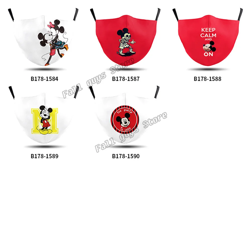 Маска для рта Disney Mickey Minnie маска лица взрослых PM2.5 пылезащитные маски многоразовое