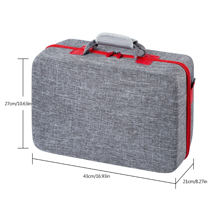 

50LA Large Capacity Carrying Case Storage Box Shell for PS5 Console Controller Charging Station Headset