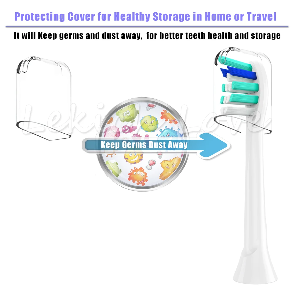 Насадки для зубной щетки PHILIPS Sonicare HX9044/HX6064/HX6074/HX9024/HX6730/hx6062/HX6930 8 шт. | Бытовая
