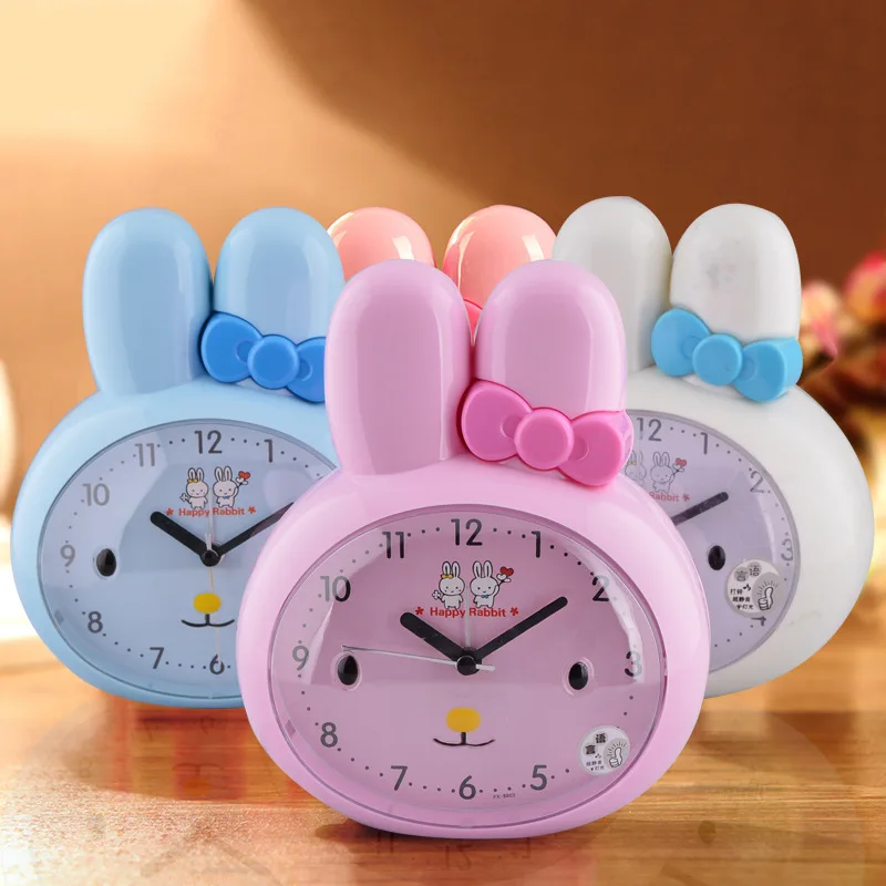 Креативные модные бесшумные часы с кроликом оригинальная поставка