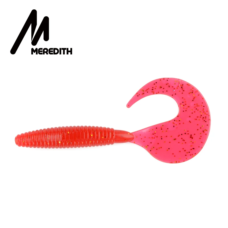 MEREDITH 90 мм Grub искусственные рыболовные приманки 10 шт. 4,4 г мягкие наживки для рыбы Хищник снасти червь воблеры мягкие приманки - Цвет: T