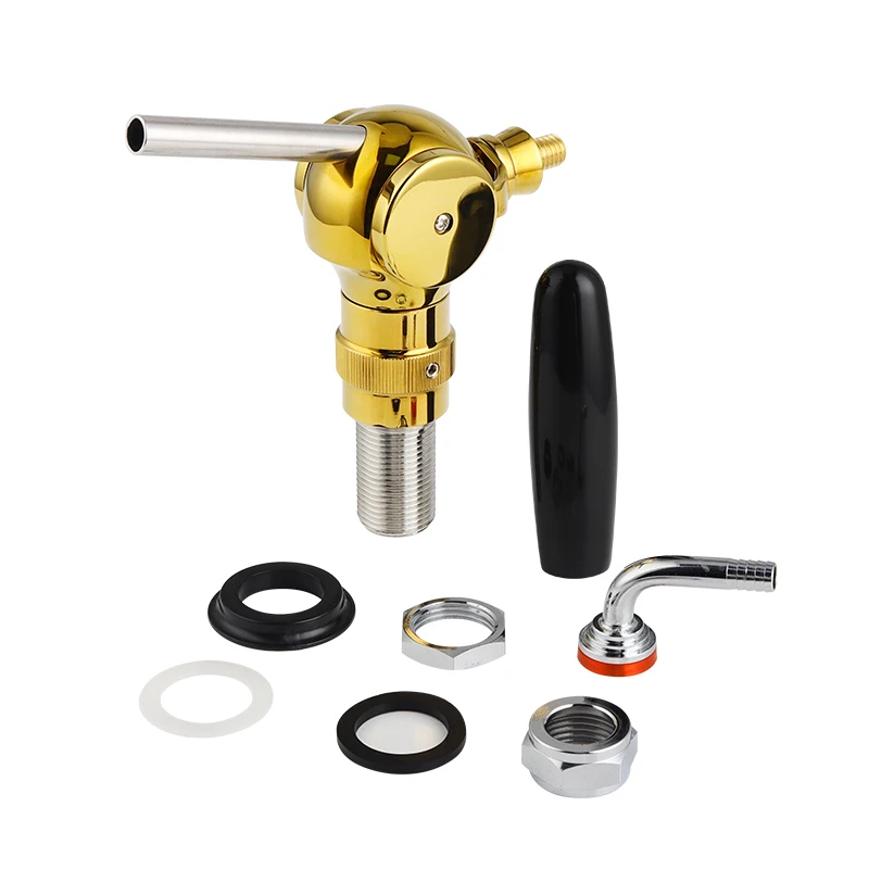 Бельгийский пивной кран 30 мм хвостовик шариковой формы 5/8 'G резьба с контролем