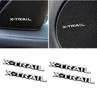 Аксессуары для Nissan X-TRAIL, XTRAIL T30, T31, T32, 2013-2019, алюминиевые 3D динамики, стереодинамики, значки, эмблемы, наклейки, 4 шт.