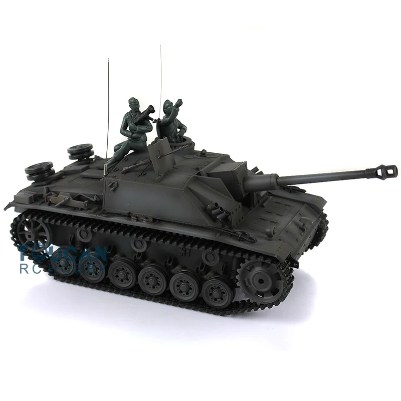Heng Long 1/16 Немецкий Stug III RTR RC Танк 3868 модель пластиковая версия бронированный