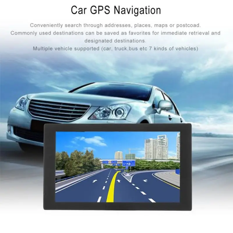 

Портативный автомобиля GPS навигатор 9 дюймов HD емкостный сенсорный экран Экран 256 MB 8 GB оперативная память 800X480 Разрешение автомобиля GPS навиг...